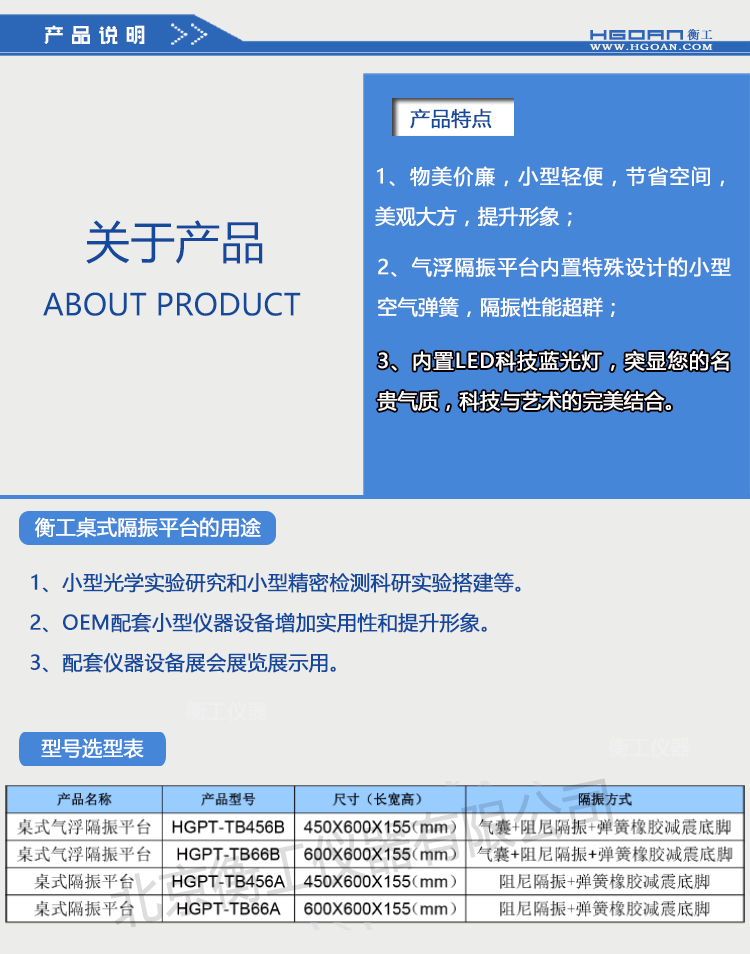 【光學(xué)平臺】北京衡工儀器HGPT-TB桌式隔振平臺 衡工隔振平臺光學(xué)面包板光學(xué)平臺儀器臺探針臺測試臺實(shí)驗(yàn)臺展臺